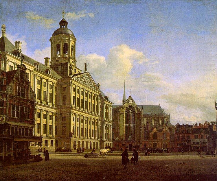 The Dam with the New Town Hall, Jan van der Heyden